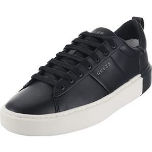 Guess New Vice Sneakers voor heren, grijs/zwart, 45 EU, Zwart grijs, 45 EU