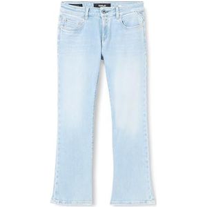 Replay Faaby Flare Slim fit jeans voor dames, 010, lichtblauw, 32W x 26L