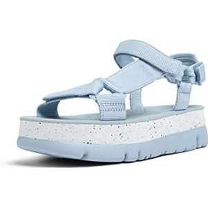 Camper Oruga Up Sandal voor dames, Lt/Pastel Blue, 35 EU, Lt Pastel Blue, 35 EU