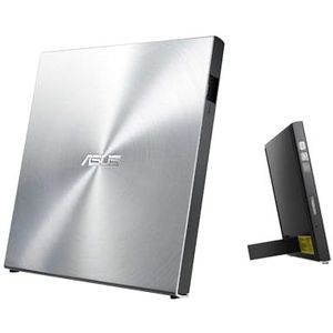 Asus SDRW-08U5S-U Ultradrive externe Slim DVD brander (8x DVD±R, 6x DVD±R DL, 5x DVD-RAM, USB 2.0) (incl. brandsoftware) zilver ext DVD-brander, Silver Slim-Design, USB 2.0 zilver