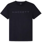 Hackett London Heren Essential Tee T-Shirt, Zwart, XXL
