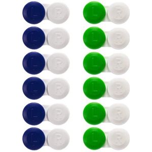 Portalenti - Tas voor reiscontactlenzen - stuks, wit, 12 stuks