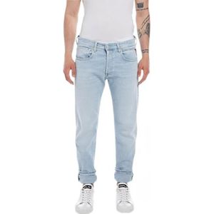 Replay Heren Jeans Grover Straight-Fit Original, Superlight Blue 011-1, 30W / 34L