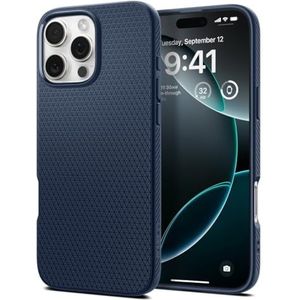 Spigen Liquid Air Case Compatibel met iPhone 16 Pro hoejse -Navy Blue