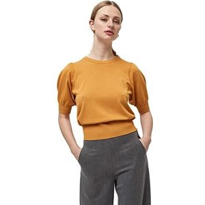Minus Vrouwen Liva Knit Tee Pullover Sweater, Mineral Yellow, XS