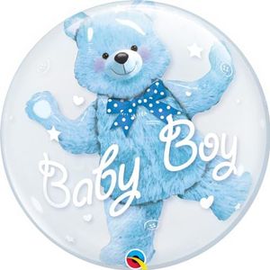 Folat - Baby Boy Bear Bubbles Ballon 61m