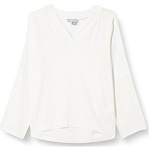Sidona Dames blouse shirt met kant 10130399, wit, XXL, wit, XXL
