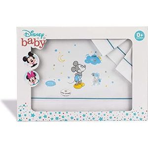 Amazon Disney, Mickey Beddengoedset voor Maxi Kinderbed, wit en blauw