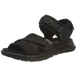 ECCO Exowrap Fluidform Comfort Stretch Strap sandalen voor dames, zwart, 35 EU