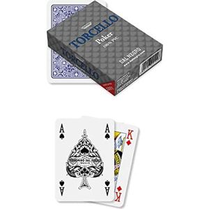 Dal Negro 24102 - Poker Torcello Single Case Blauw, Speelkaarten