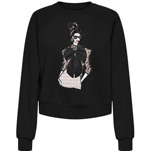 Onllabinet - Sweatshirt - Regular Fit - Lange Mouwen - O-hals - Print aan de Voorkant