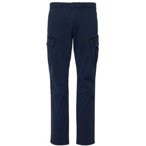 s.Oliver - Cargobroek - Diepblauw - Garment Dye - Straight Leg