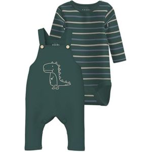 NAME IT - Set NBMVONNE - Ecru/Navy - 2-delig - Lange Mouw