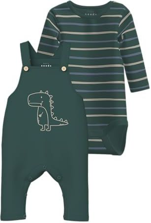 NAME IT - Set NBMVONNE - Ecru/Navy - 2-delig - Lange Mouw