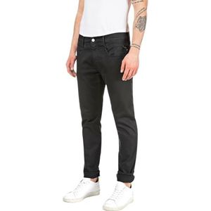 Replay - Anbass Slim Fit Hyperflex Colour X-Lite - Herenjeans - Zwart - 27W / 30L