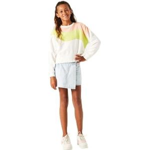 Garcia Kids N42661_Girls Sweat, off-white, 140 cm