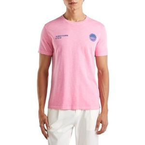 United Colors of Benetton T-shirt heren, Roze, XS
