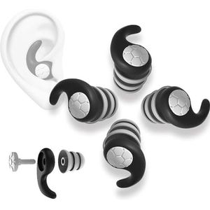 KKNE Oordopjes om te slapen, herbruikbare oordopjes om te slapen, superzachte siliconen oordopjes om te slapen, te leren, te werken, reizen, vliegtuig, snurken