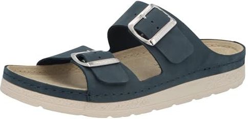 Berkemann - Muiltjes - Zwart - Echt Leer - Verstelbare Gespen