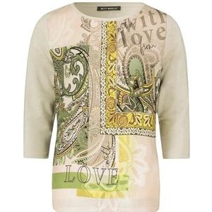 Betty Barclay T-shirt voor dames, beige/groen, 48
