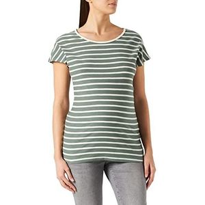 Noppies Dames Tee Short Sleeve Stripe Kenton T-shirt, Duck Green - P721, 44