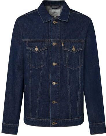 Pepe Jeans - PM402715CU4 - Jas - Marineblauw - Regular Fit - Casual - Katoen