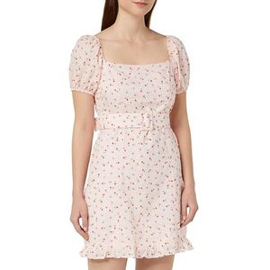 NALLY Dames mini-jurk korte mouwen 12523312-NA02, roze, M, roze, M