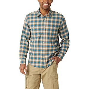 Wrangler Authentics Cloud Flanellen geweven overhemd voor heren, XXL
