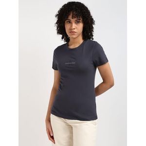 Calvin Klein Dameshemd met lange mouwen, zwart (ebony), 4XL Grote maten