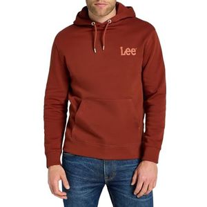 Lee Wobbly Hoodie Sweatshirt met capuchon voor heren, Sweet Maple, S