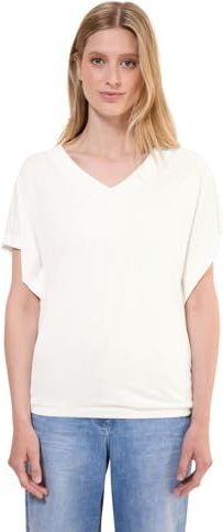 Cecil T-shirt voor dames, Vanilla White, L
