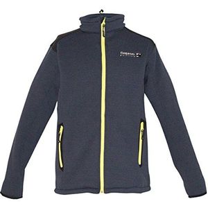 Antraciet - Vest - Reflecterende Print - Ritssluiting - Hoog Sluitende Kraag