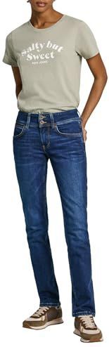 Pepe Jeans - VENUS - Jeans - Donkerblauw - Slimfit - Mid Waist