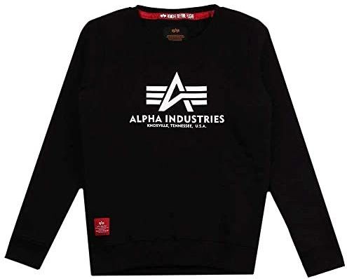Alpha Industries - Basic Small Logo - Sweater - Grijs - 80% Katoen, 20% Polyester