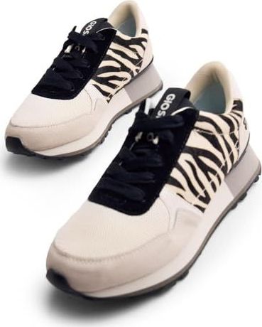 Gioseppo - Chesaning - Suède Sneakers - Dierlijke Print - Lichtgewicht EVA-middenzool