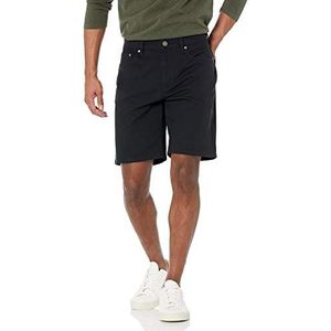 Amazon Essentials Heren Straight-fit 9"" Binnenbeenlengte Stretch 5-Pocket Shorts, Zwart, 30W