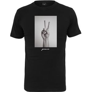 Mister Tee T-shirt voor heren Peace Sign Tee, zwart, S