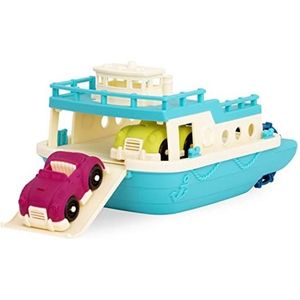 B. Toys by Battat BX1730Z Ferry drijvend bad speelgoed boot met auto's voor peuters vanaf 1 jaar (3 stuks)