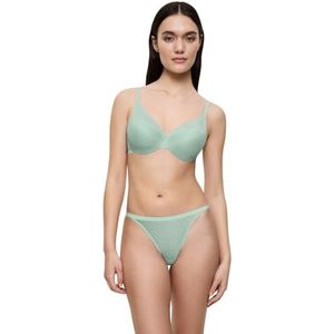 Triumph Signature Sheer String Slipje, Misty Turquoise, voor dames, maat 42, turquoise (Misty Turquoise), 40