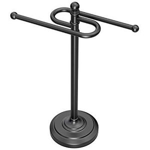 Gatco Counter Top S Style Towel Holder mat zwart