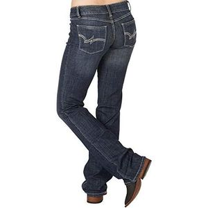 Wrangler Jeans voor dames, Donkerblauw, 9W x 36L