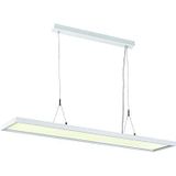 SLV Hanglamp WORKLIGHT/woonkamerlamp, binnenverlichting, hanglamp, eetkamer, LED, plafondlamp, 4000 K, 57 W, 5000 lm, wit, dimbaar