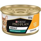 PRO PLAN® Adult Kat Terrine Rijk aan Kip kattenvoer nat 85g (24 Blikjes; 2,04kg)