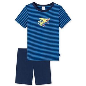 Schiesser Jongenspyjama korte pyjama, blauw, 98