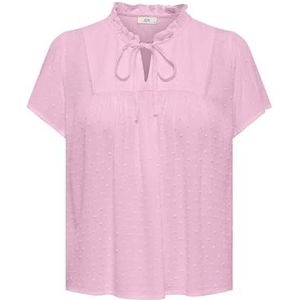 JDY - JDYLIMA - Blouse - Rosa - Gevoerde Zoom/Rand - Pofmouwen