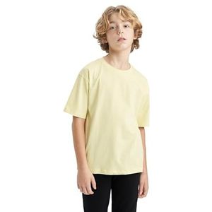 DeFacto Jongens T-shirt, geel, 11-12 Jaar