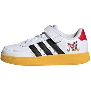 adidas Breaknet Mickey El K, Shoes-Low Unisex kinderen, meerkleurig (Ftwr White Core Black Bold Gold), 39 1/3 EU