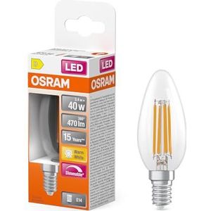 Osram - LED Lamp - Helder - E14 - Kaars B35 - Dimbaar - 3.4W (40W) - 2700K