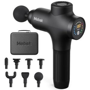 Mebak 3 - Massagepistool - Elektrisch - 3200 omw/min - Draagbaar - 7 Koppen - 5 Standen