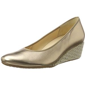 Hassia Dames Rimini, brede G-pumps, Goud platina, 41 EU